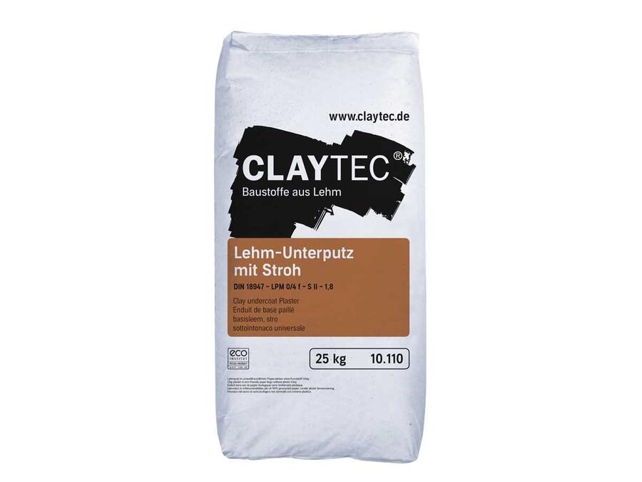 Claytec, Lehm-Unterputz mit Stroh
